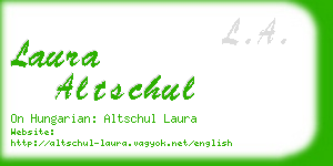 laura altschul business card